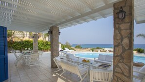 Villa, 4 Bedrooms | Terrace/patio - Protaras Seafront Villa Mimosa (Paralimni)