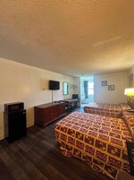 Room, 2 Double Beds, Non Smoking | WiFi (free), bed sheets
