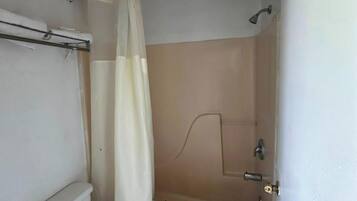 Room, 2 Double Beds, Smoking | Bathroom | Free toiletries, hair dryer, towels