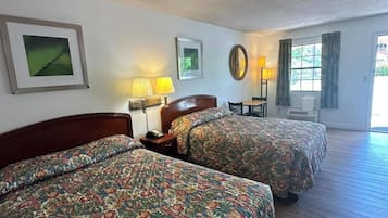 Room, 2 Double Beds, Smoking | WiFi (free), bed sheets
