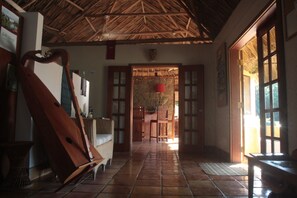 Lobby sitting area - Tanager Rainforest Lodge (Punta Gorda)