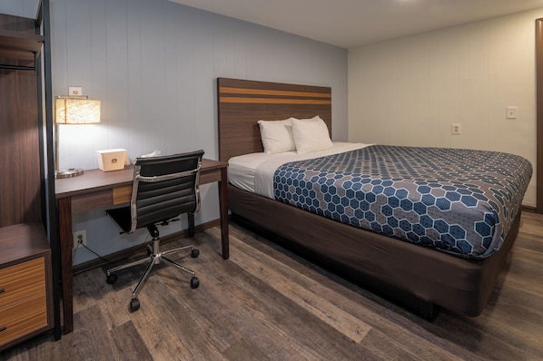 Chambre Simple, 1 très grand lit | 1 chambre, couette en duvet d'oie, bureau