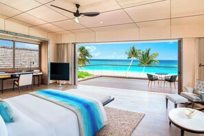 Egyptian cotton sheets, premium bedding, down duvets, pillow-top beds - The St. Regis Maldives Vommuli Resort (Vommuli)
