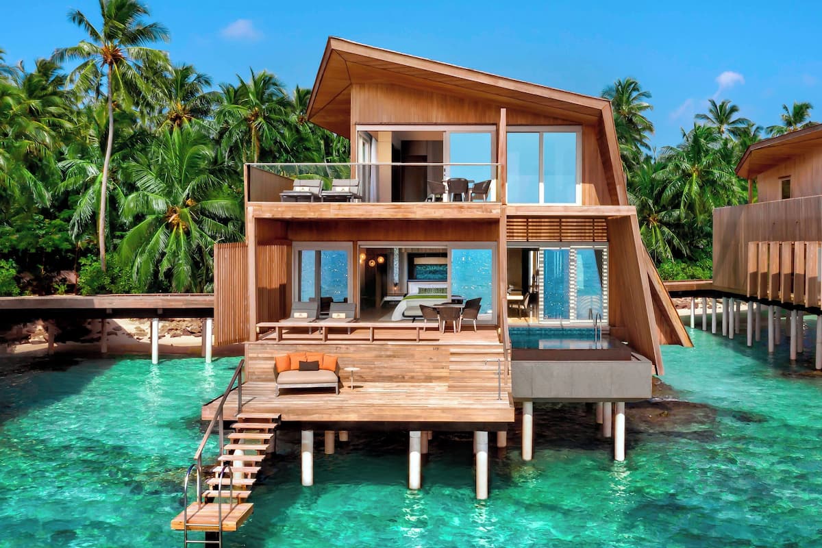 Villa, 1 Katil Kelamin (Double), Private Pool | Cadar kapas Mesir, peralatan tempat tidur premium, gebar bulu kapas 