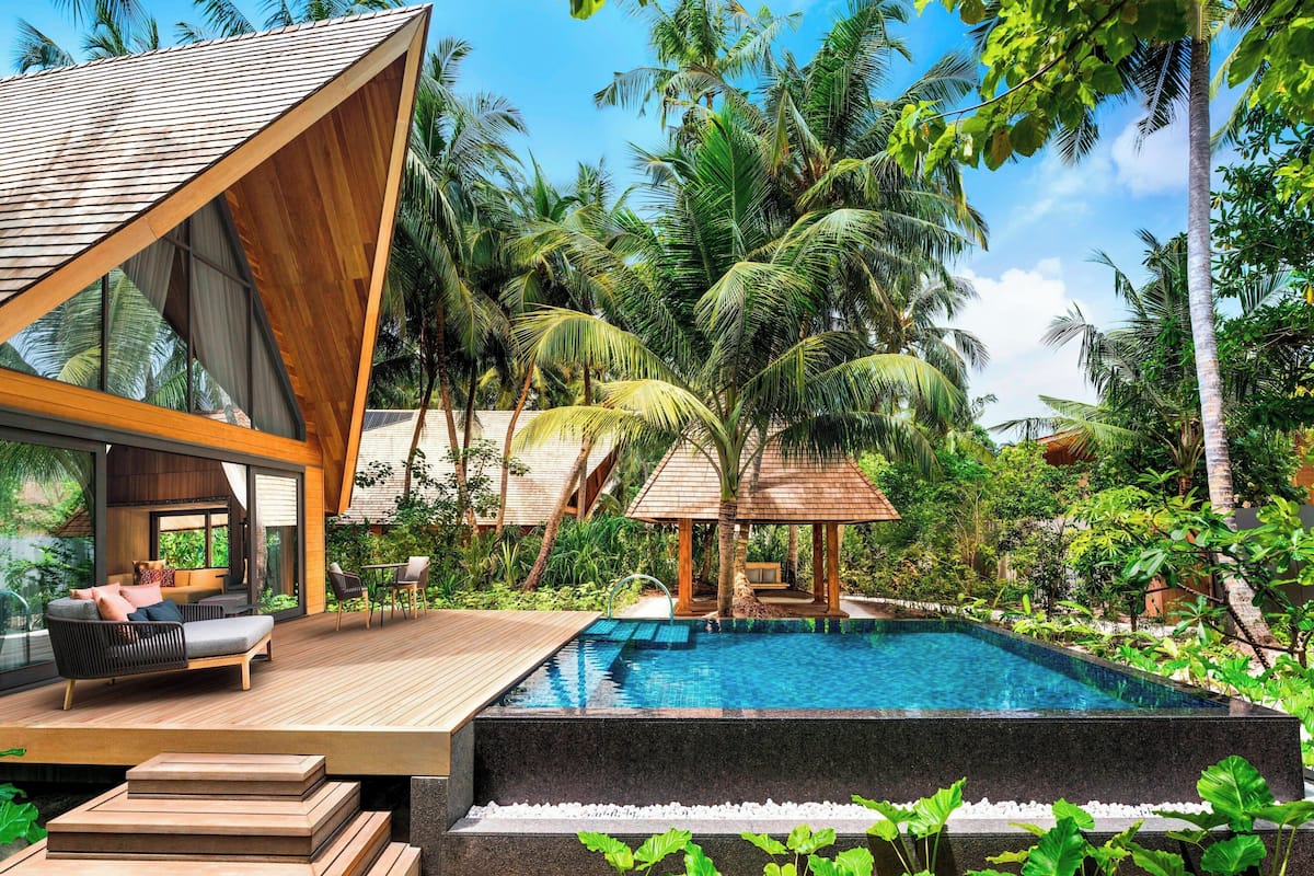Villa, 1 Bedroom | Cadar kapas Mesir, peralatan tempat tidur premium, gebar bulu kapas 