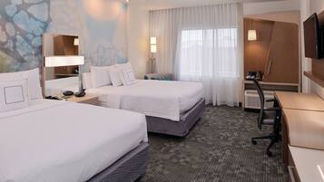 In-room safe, desk, laptop workspace, iron/ironing board