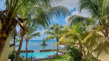 Deluxe-Penthouse, 3 Schlafzimmer, Meerblick | Strand-/Meerblick