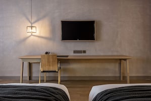 Family Twin Room (Air purifier in room) | Free minibar, in-room safe, laptop workspace, blackout curtains