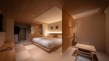 Japanese Style Twin-bed Room with Open Air Bath, Non Smoking | In-room safe, free WiFi, bed sheets