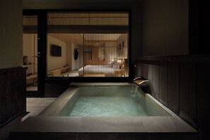 Japanese Style Twin-bed Room with Open Air Bath, Non Smoking | In-room safe, free WiFi, bed sheets - Atarayo Nishiizu (Izu)