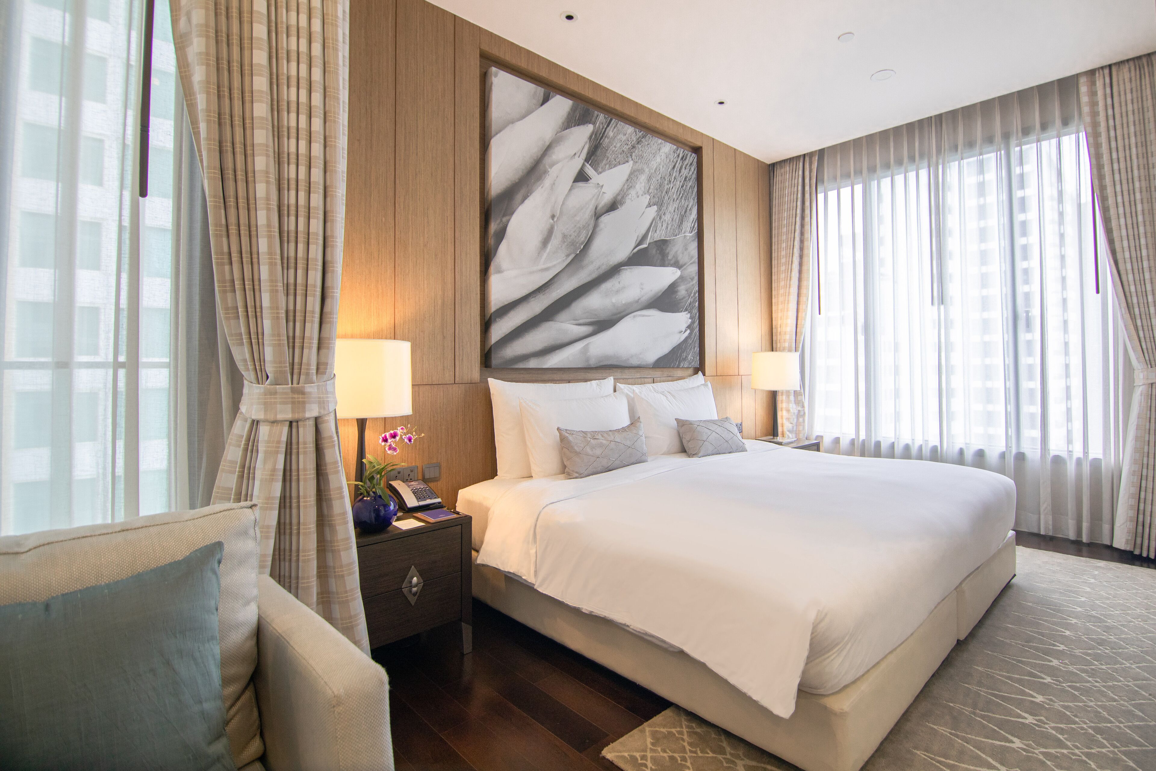 the pillars executive studio residences | 1 bedroom, in-room safe, desk, blackout curtains