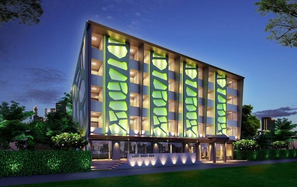 Front of property - evening/night