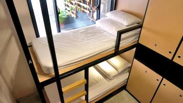 Down duvets, Select Comfort beds, individually decorated