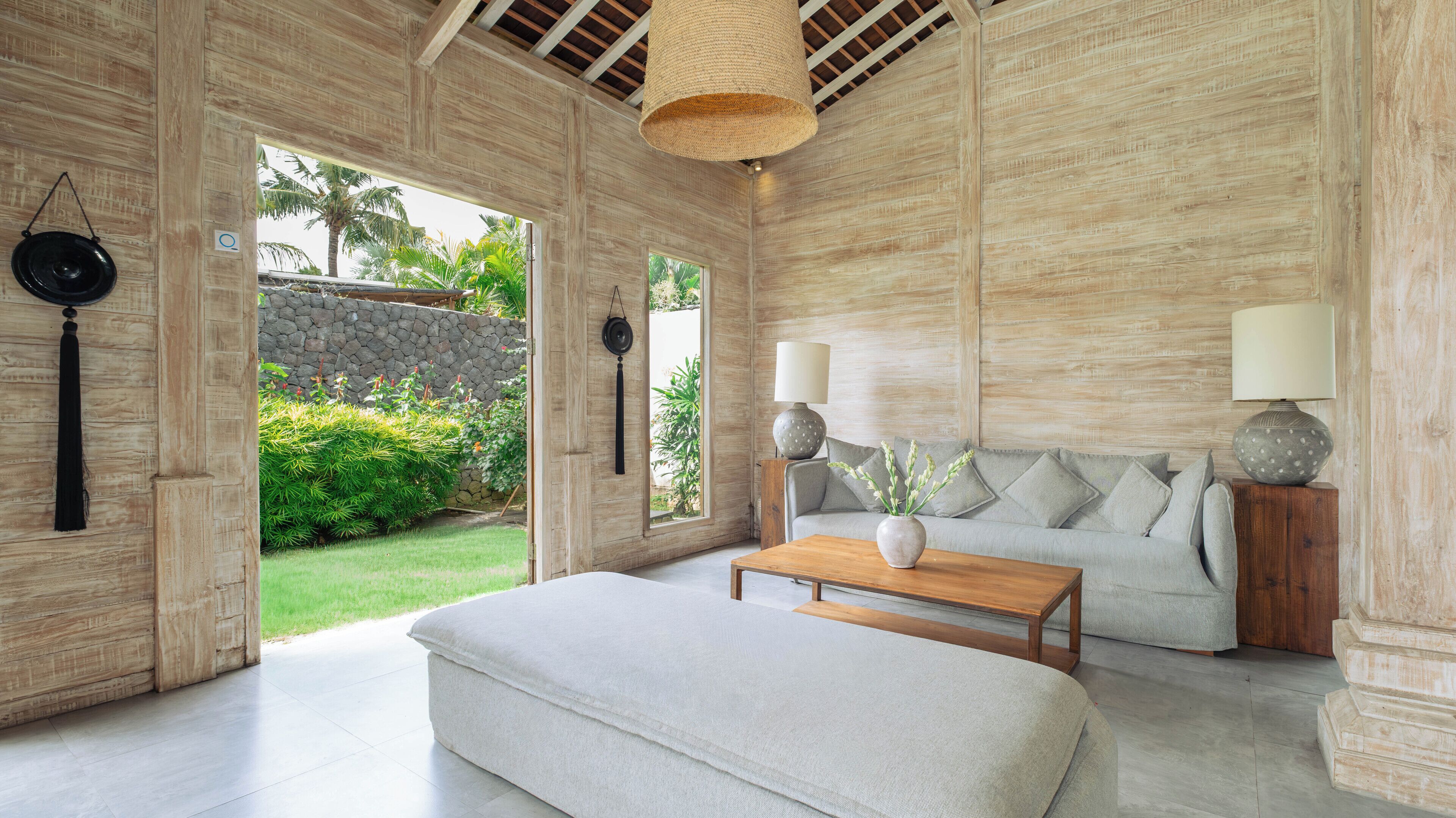 Family Villa, 5 Bedrooms (3 King & 4 Single Beds) | Living room | LED TV, DVD player