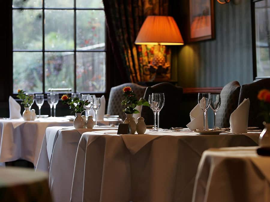 Dinner served, local cuisine