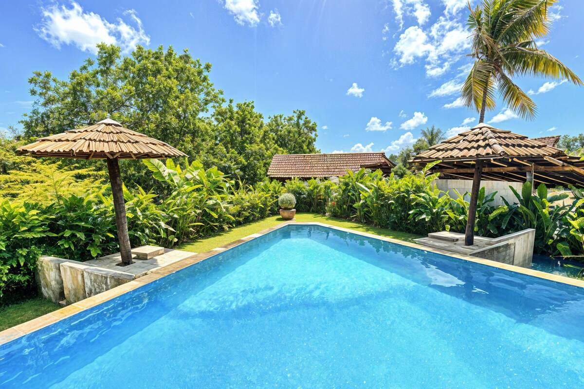 Villa Luxe, 2 chambres, piscine privée, vue fleuve | 1 chambre, literie de qualité supérieure, minibar