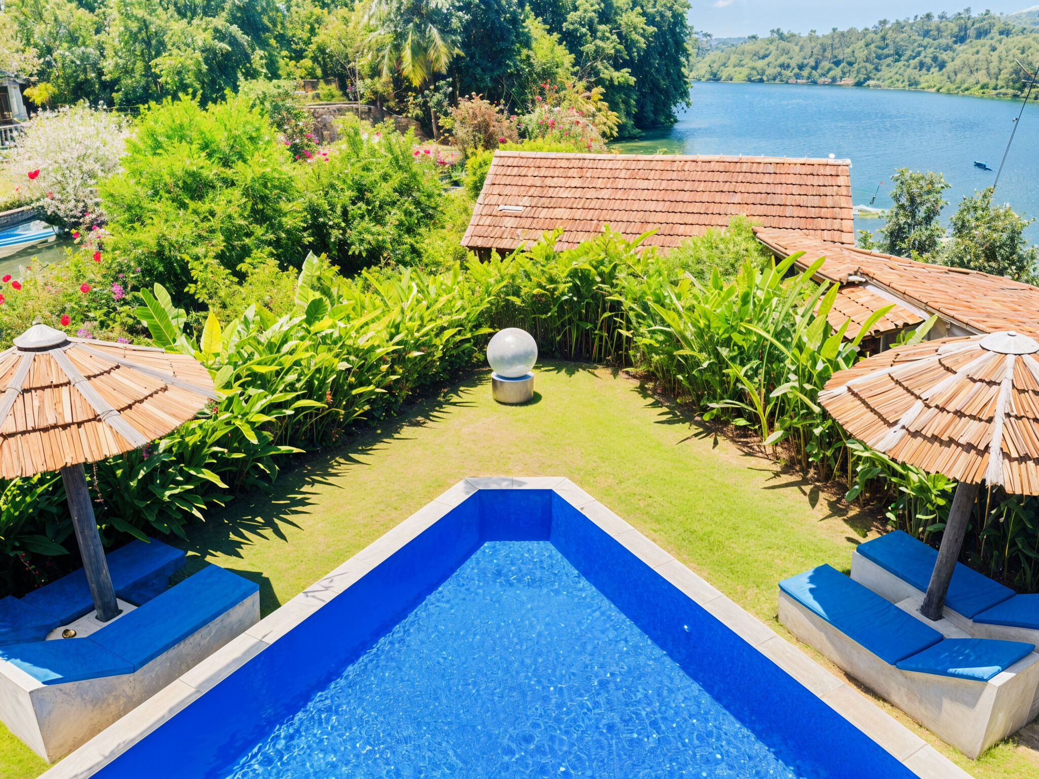 Luxury Villa, 2 Bedrooms, Private Pool, River View | View from room