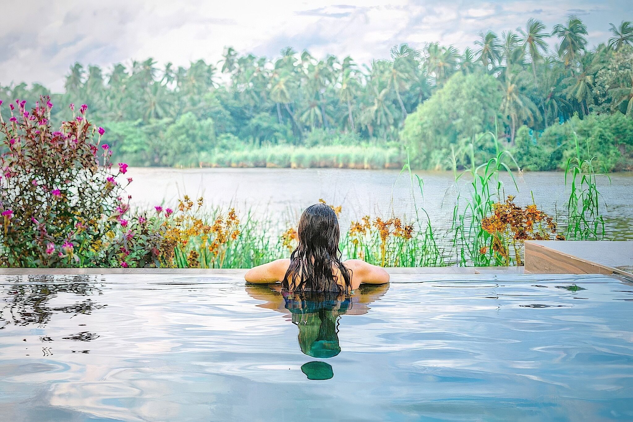 Honeymoon Villa, 1 King Bed, Private Pool, River View | Premium bedding, minibar, in-room safe, individually decorated