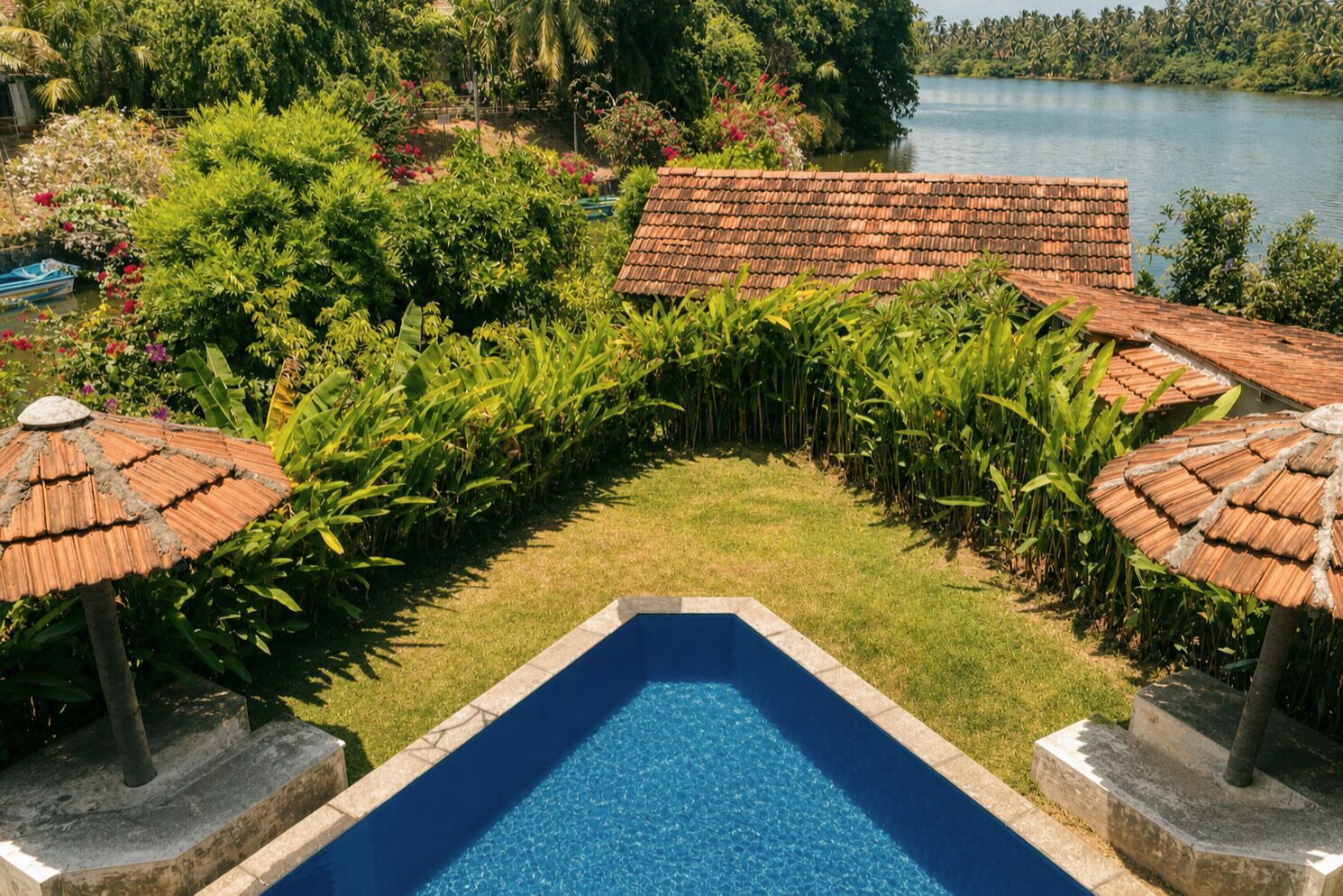 Luxury Villa, 2 Bedrooms, Private Pool, River View | Premium bedding, minibar, in-room safe, individually decorated