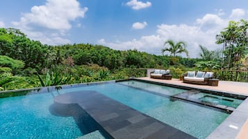 2 outdoor pools, a natural pool