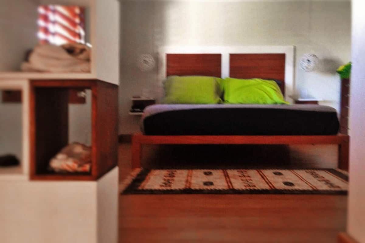 Desk, blackout curtains, free cots/infant beds, free WiFi