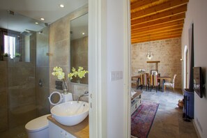 Cottage, 2 Bedrooms | Living area | Plasma TV, fireplace, DVD player - Mesogi Stone Cottage (Mesogi)