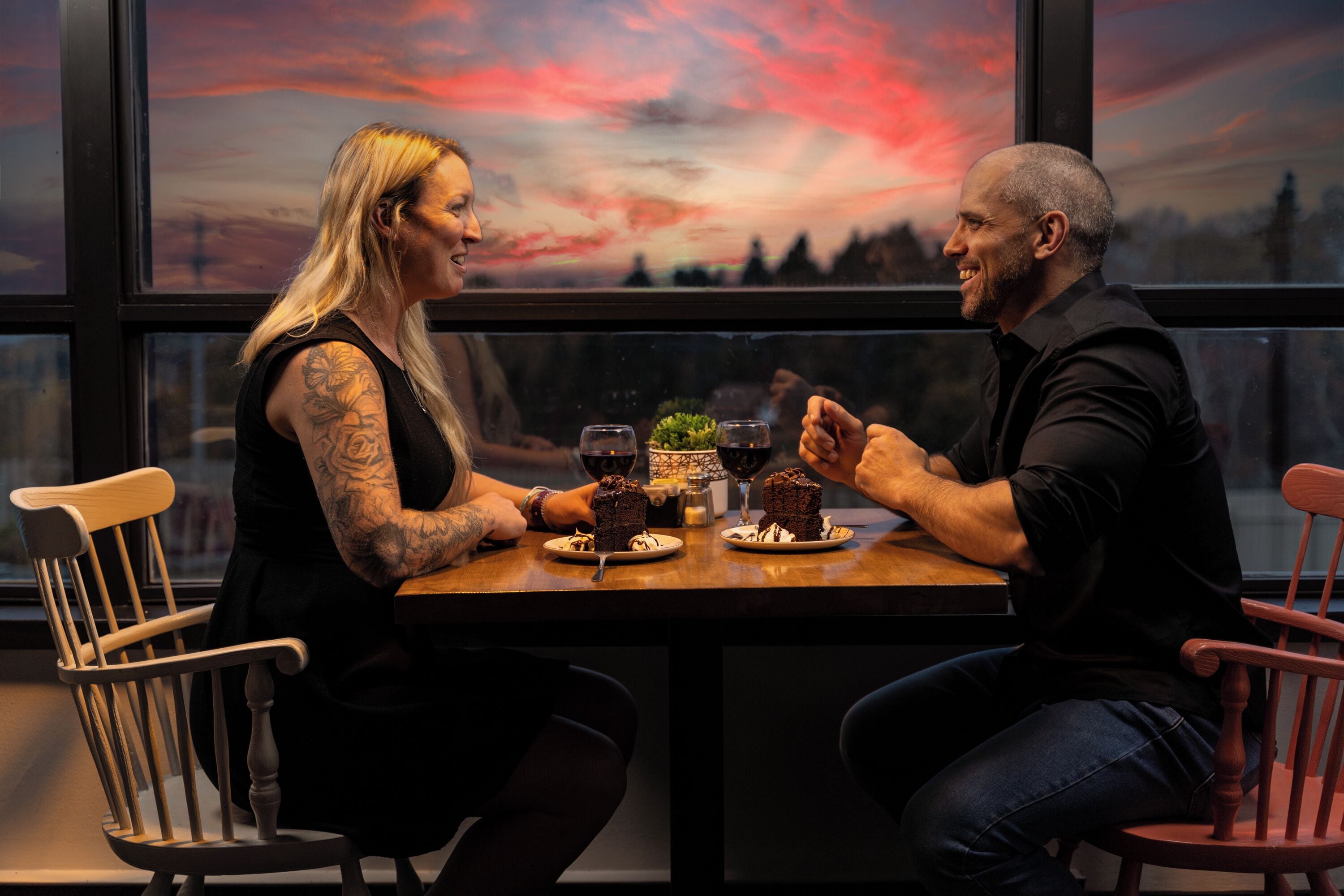 Breakfast, lunch and dinner served