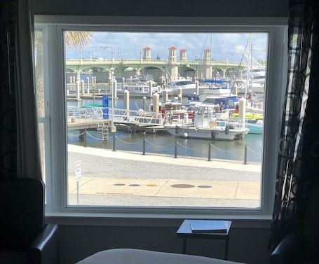 Luxury Double Room, 1 King Bed, Marina View, Corner | View from room. Marion Motor Lodge