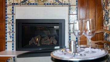 Luxury Suite, 2 Bedrooms | Living area | 65-inch flat-screen TV with cable channels, TV