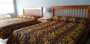 Desk, free WiFi, bed sheets