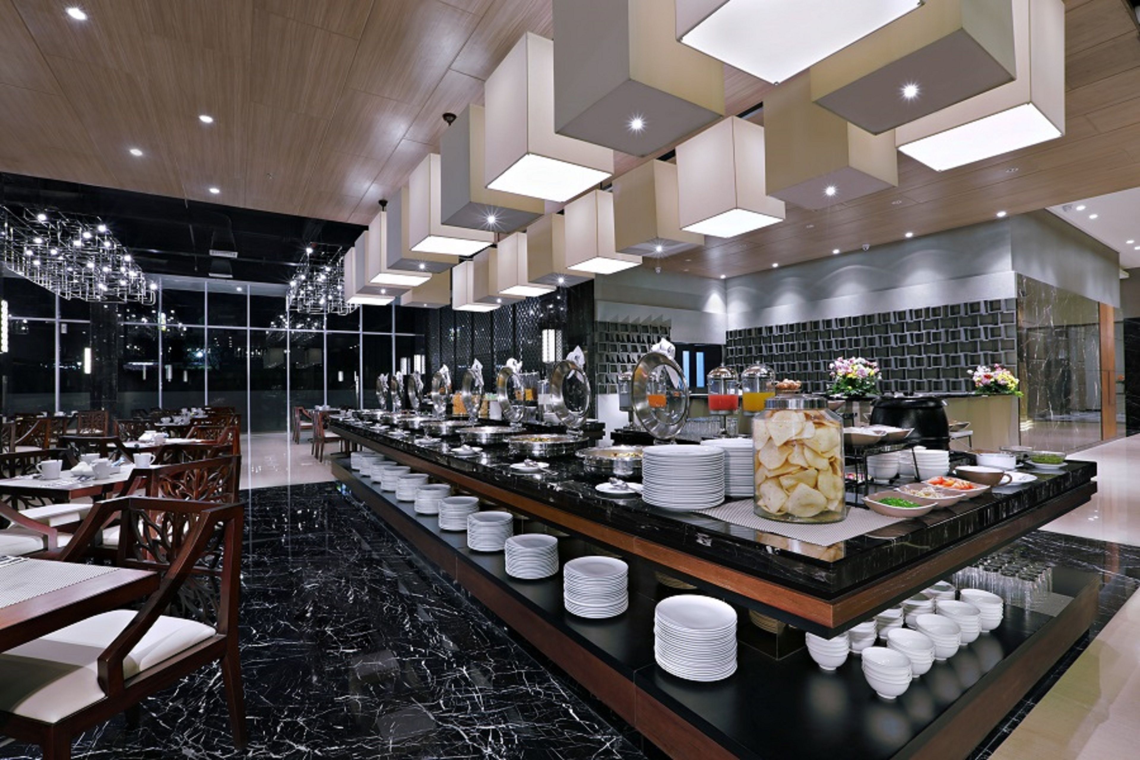 daily buffet breakfast (idr 180000 per person)