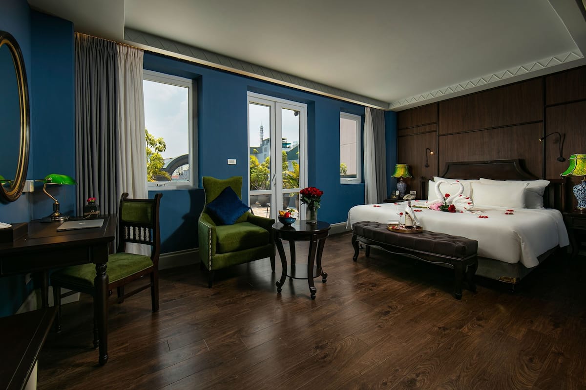 1 chambre, literie de qualité supérieure, couette en duvet d'oie