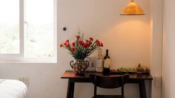 Standard Double Room | Minibar, in-room safe, desk, iron/ironing board