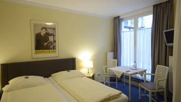 Individually decorated, individually furnished, desk, laptop workspace