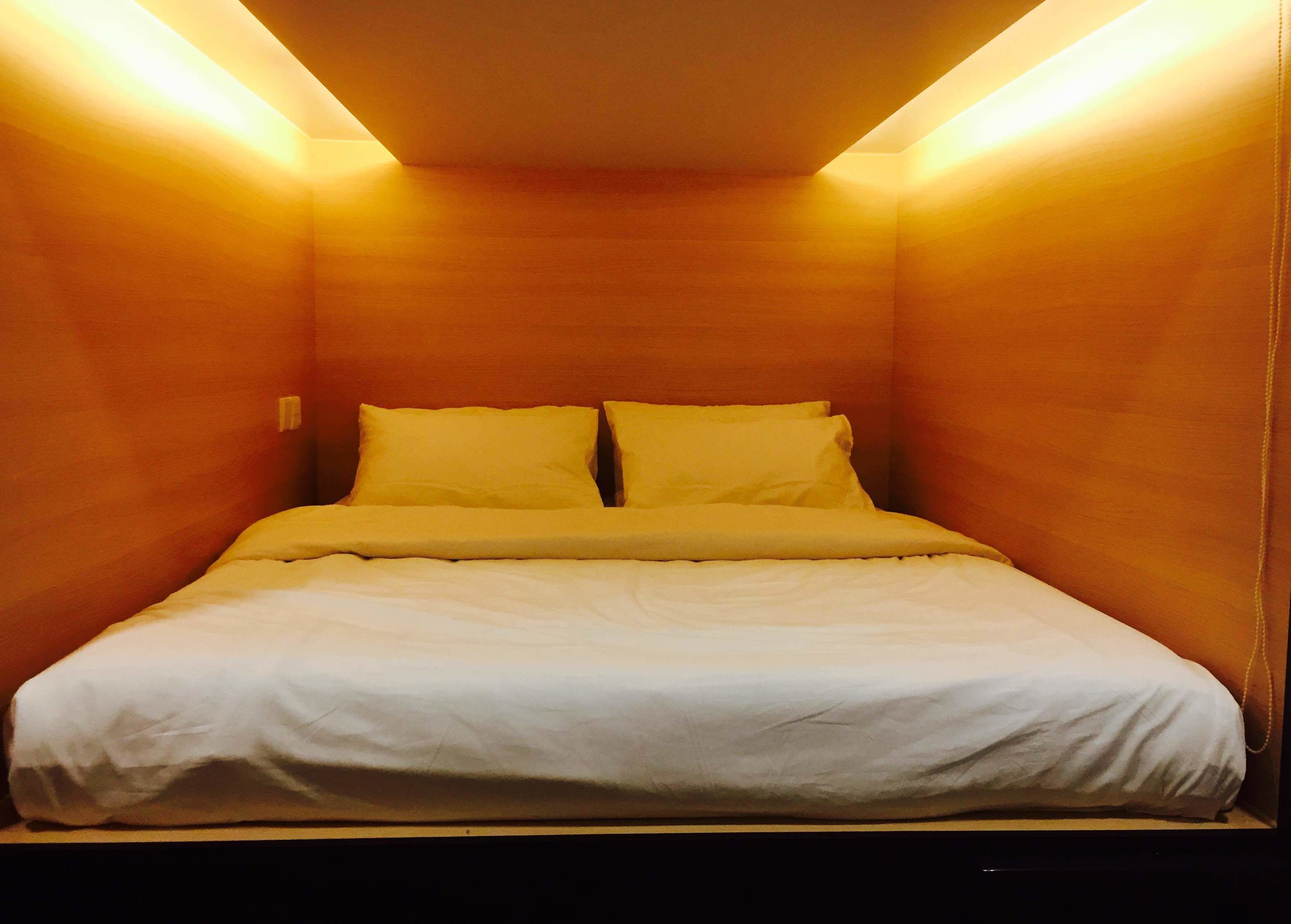 Double Capsules Dormitory | In-room safe, iron/ironing board, free WiFi, bed sheets