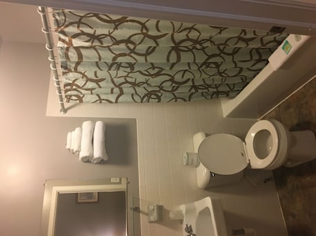 Standard Room, 1 Queen Bed | Bathroom. Harbor Beach Inn