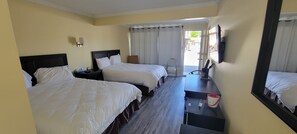 Standard Room, 2 Queen Beds | Desk, free WiFi, bed sheets - North Shore Wayside Inn (Blind River)