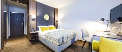 Allergiatestatut vuodevaatteet, työpöytä, äänieristys, ilmainen Wi-Fi