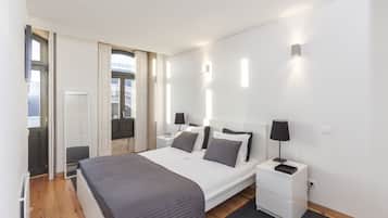 Apartamento superior, 1 quarto, vista para a cidade | 1 quarto, roupas de cama premium, quartos à prova de som