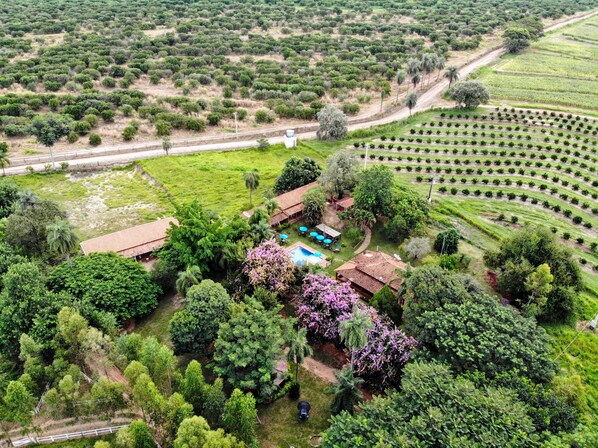 Aerial view - Fazenda Pousada das Palmeiras (Brotas)