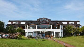 Vue depuis lâhĂ©bergement