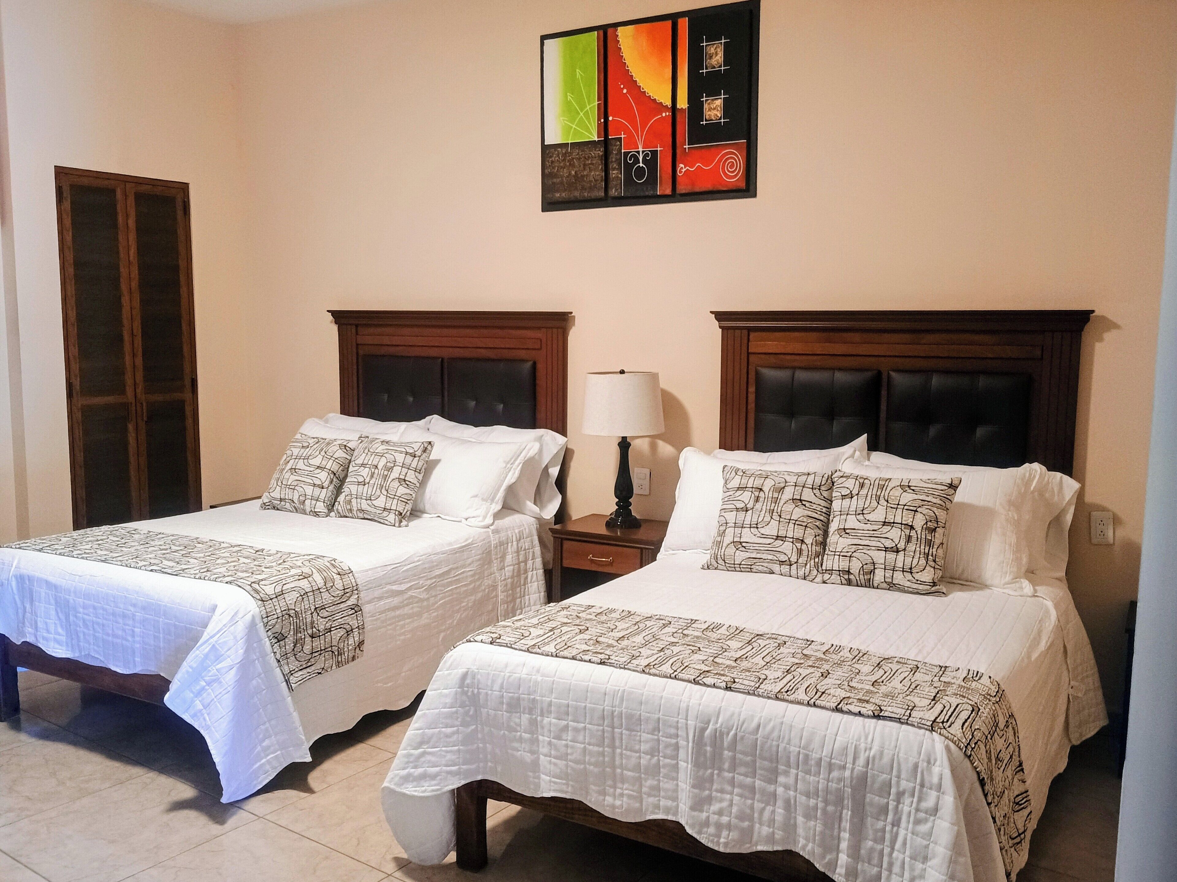 Standard Room, 2 Double Beds | Rollaway beds, free WiFi, bed sheets