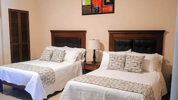 Standard Room, 2 Double Beds | Rollaway beds, free WiFi, bed sheets