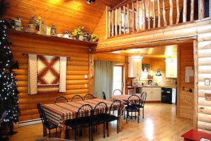 Luxury Cabin, 4 Bedrooms, Accessible, Allergy Friendly | Living area - Crow Wing Crest Resort (Akeley)