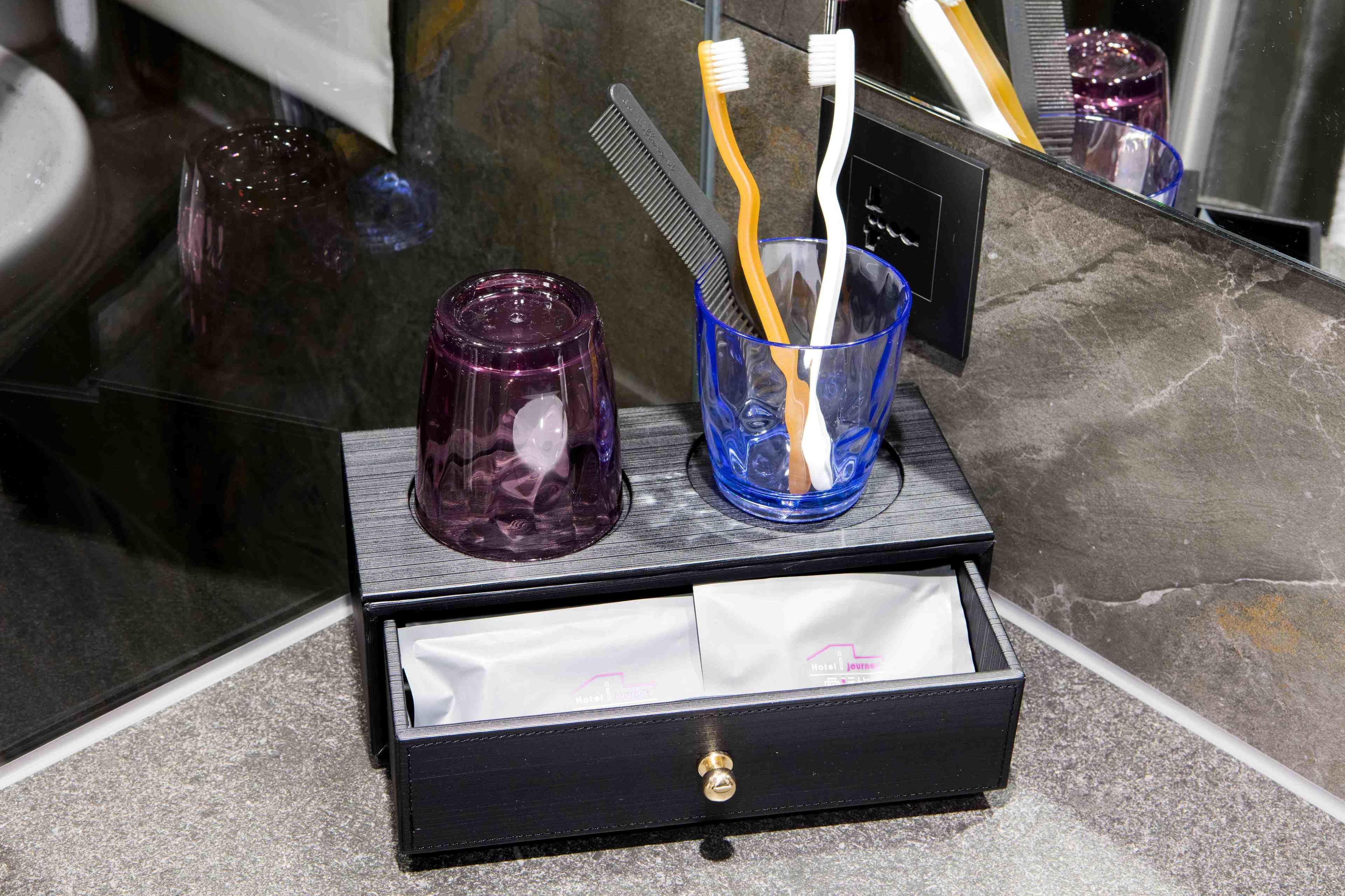 superior twin room | bathroom | rainfall showerhead, hair dryer, slippers, electronic bidet