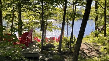Private beach, kayaking