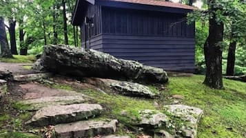 Cabin, 2 Double Beds | Terrace/patio