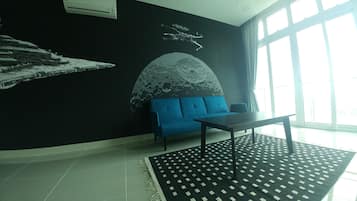 Signature Studio Suite, Kitchen | Living area | LED TV
