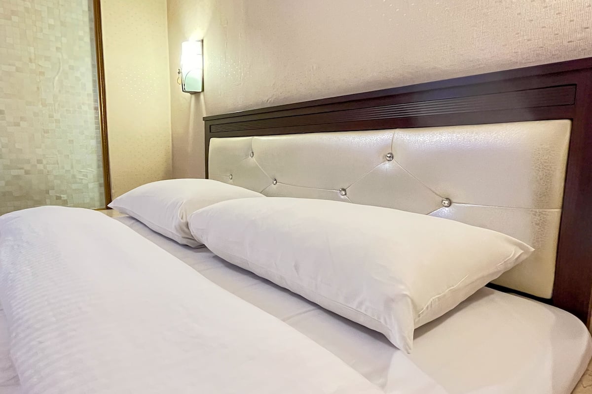 economy double room, no windows | 1 bedroom, premium bedding, desk, free wifi