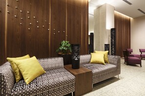 Sitteområde i lobbyen